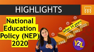 Highlights of National Education Policy 2020 [upl. by Kaazi501]