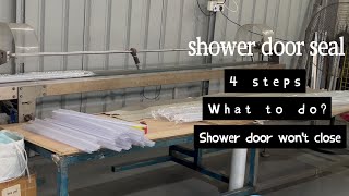 Easy DIY  How to Replace Aging Shower Door Seal in 4 Steps  Upgrade Your Bathroom [upl. by Katz168]