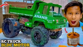 i Build Bldc Motor RC Dumper Truck its Crazy TEST  Toy Unbox Wala Ali [upl. by Simara960]