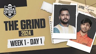 HINDI BGIS 2024  THE GRIND  Week 1 Day 1  BGMI [upl. by Anniahs989]