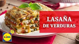 Lasaña de Verduras 🍲 🥒  Recetas Italianas  Lidl España [upl. by Sitra]