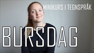 Minikurs i tegnspråk Bursdag 87 [upl. by Andrade]