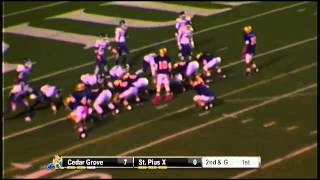 3RB Ryan Braswell of St Pius X w short TD rush [upl. by Sig87]