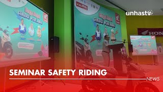 Jasa Raharja Kolaborasi dengan Honda Gelar Seminar Safety Riding [upl. by Tcideneb]