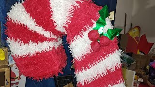 Piñata de Baston Navideño tutorial completo [upl. by Schertz678]