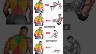 Back muscles workout backworkout backmuscles workout shorts youtubeshorts shortvideo viral [upl. by Eanat]