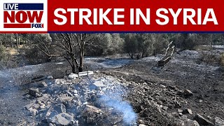 STRIKE IN SYRIA IDF destroys underground missile factory  LiveNOW from FOX [upl. by Celin]