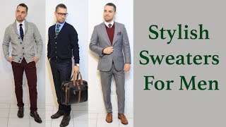 The Most Stylish Sweaters For Men  Fall Style Lookbook [upl. by Aretse]