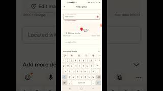 APNE LOCATION KO GOOGLE MAPS ME KAYSE ADD KARE\\ education hagtagsviral googleindia shorts [upl. by Penthea6]