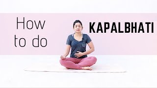 How to do Kapalbhati Kriya  Pranayama techniques  Bharti Yoga [upl. by Hanyaz220]