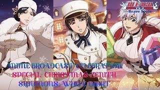 Bleach Brave Souls  Anime Broadcast Celebration Special Christmas Zenith Summons White Night [upl. by Lienahs]