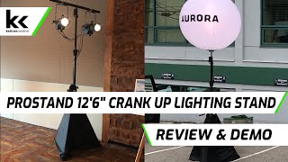 Prostand 126quot Crank Up Lighting Stand  Review amp Demo [upl. by Whiteley46]