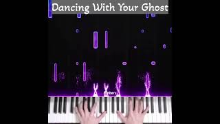 👆🏻 Full Video Dancing With Your Ghost Piano Tutorial [upl. by Vinni]