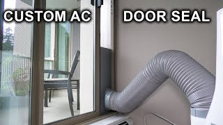 Custom Balcony Sliding Door Seal For Portable Air Conditioner Exhaust Pipe [upl. by Nomal]