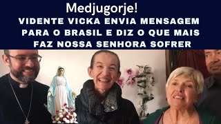 Medjugorje Vidente Vicka Envia Mensagem Para o Brasil e Diz o Que Mais Faz Nossa Senhora Sofrer [upl. by Ardnoik]