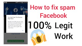 You cant use this feature right now facebook tagalog [upl. by Lundgren]