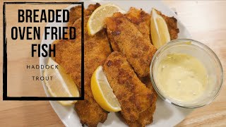 Crispy Breaded Oven Fried Fish [upl. by Reta708]