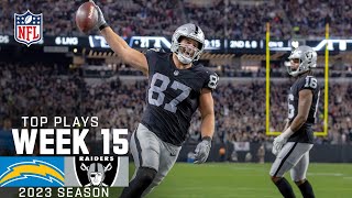 Raiders’ Top Plays From Week 15 Win vs Chargers  2023 Regular Season Week 15  NFL [upl. by Asoral]