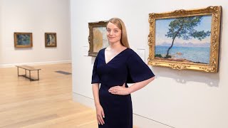 Flora Vesterberg on Antibes by Claude Monet at The Courtauld Gallery [upl. by Minsk]