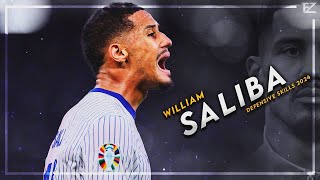 William Saliba 2024 ● Full Season Show  Defensive Skills 4K Ultra HD [upl. by Nosyd858]