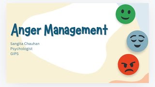 Anger Management by Sangita Chauhan Psychologist [upl. by Donnenfeld]