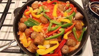 Sausage and Peppers Recipe  OrsaraRecipes [upl. by Capello]