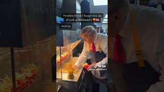 TRUMP working at mcdonalds 102024 [upl. by Zales]