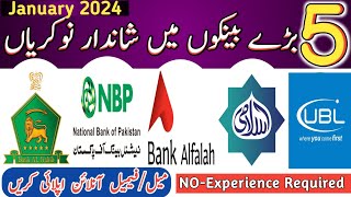 Banks Jobs in Pakistan  HBL jobs  National bank jobs  Leading Bank of Pakistan Jobs 2024 [upl. by Jeffry48]