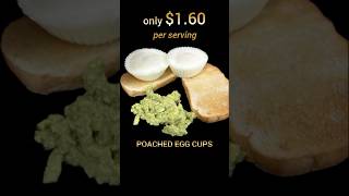 Easy POACHED EGGS Easiest way EVER to POACH EGGS breakfast budget eggs poachedegg avocado [upl. by Elleynod]