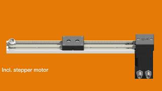 Linear axis with toothed belt drive drylin® ZLN40 [upl. by Nylatsyrk]