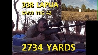 Extreme Long Range Shooting 338 Lapua at 2734 yards [upl. by Lilybel]