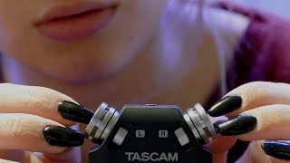 ASMR No talking TASCAM Tapping amp Scratching Long nails [upl. by Nojad]