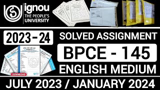 BPCE 145 SOLVED ASSIGNMENT 202324 IN ENGLISH  BPCE 145 SOLVED ASSIGNMENT 202324  BPCE 145 [upl. by Wonacott]