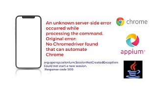 Workaround for quotNo Chromedriver found that can automate Chrome quot issue using Appium Java [upl. by Pomfrey]