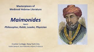 Maimonides Philosopher Rabbi Leader Physician [upl. by Ecertak]