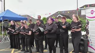 Rhodes Bank Choir at Dr Kershaws Fun Day 2024  Proud  Pennine Mencap Live Performance [upl. by Atikan56]