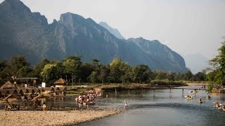 Travel Laos  Amazing Vang Vieng Adventure Travel for Everyone [upl. by Orravan]