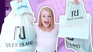 NO BUDGET Teen Clothes Haul 🛍️ River Island Seafolly  more [upl. by Harras]