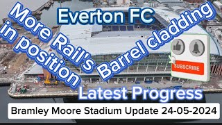 Everton FC New Stadium at Bramley Moore Dock Update 24052024 [upl. by Nomyt273]