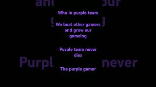 Who in purple team write in commant purple team never dies [upl. by Sokairyk972]