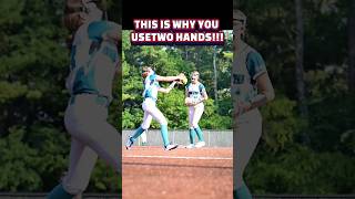 Clutch Save Always Use Two Hands 🧤🥎 [upl. by Hedley418]