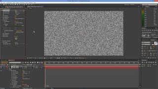 After Effects Tutorial TV Noise Effect [upl. by Aiem]