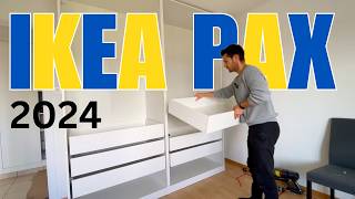 How to Assemble NEW IKEA PAX WARDROBE 2024  Part 2  DRAWERS [upl. by Errol]