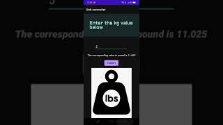 Kilograms to pounds converter using Android studio and java✌️ [upl. by Elletnuahs]