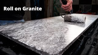 How to Make Granite Countertops with a Paint Roller  Stone Coat Epoxy [upl. by Luelle242]