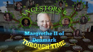 Ancestors and Descendants of Queen Margrethe II of Denmark Through Time Animated Family Tree [upl. by Haskins]