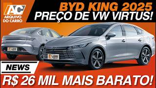 BYD KING ESTÁ R 26 MIL MAIS BARATO O COROLLA DA BYD CUSTA MENOS QUE VIRTUS [upl. by Gladis]