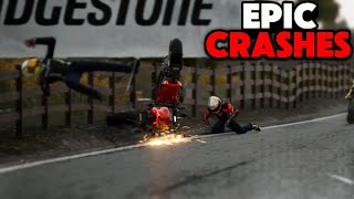 FATAL amp EPIC MOTORCYCLE CRASHES COMPILATION RUSH Adrenaline ✓ Race Crash 2024 [upl. by Bensky930]