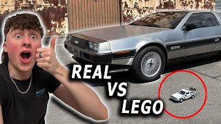 Comparing A Lego DeLorean To A Real DeLorean [upl. by Nosam]