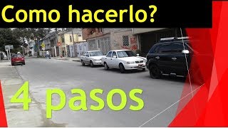 Estacionamiento paralelo fácil Como hacerlo en 4 pasos [upl. by Assirual]